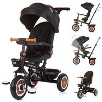 triciclo con asiento giratorio marathon hasta 25 kg de chipolino - obsidian