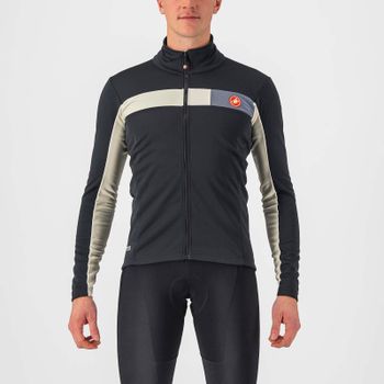 Castelli Mortirolo 6S Jacket - L - Light Black/Chalk-Silver Reflex