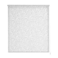 estoralis - estor enrollable translucido   jacquard  140 x 255 cm anchoalto tamano tela 137 x 250 cm  myrcella blanco