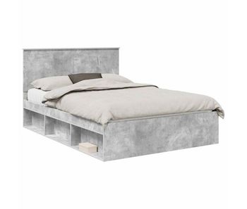 Estructura de cama doble matrimonial - concreto 140 x 190 cm madera de pino macizo