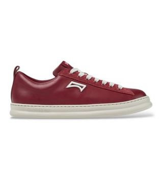 Camper para hombre. K101052-011 Zapatillas de piel Runner Four burdeos (40), Plano, Ninguno, Casual