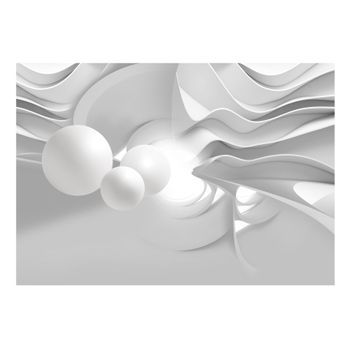 Papel Pintado 3d - White Corridors (300x210 Cm)