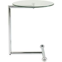 mesa auxiliar cristal claro o46cm