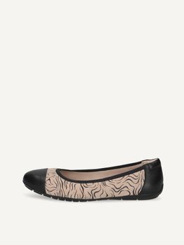 CAPRICE Ballerina, black, made of Leather, Size 37