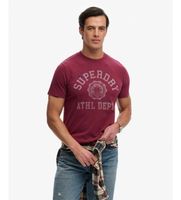 superdry para hombre m1012363a camiseta vintage relaxed burdeos l casual algodon manga corta