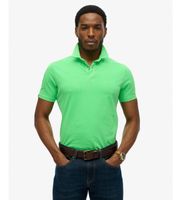 superdry para hombre m1110440a polo essential verde l casual algodon manga corta