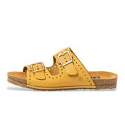 art para mujer 101271124003024 sandalias 0127 de piel roma mostaza 39 plano hebilla casual amarillo