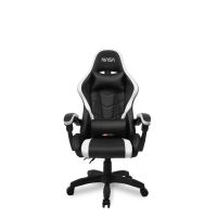 silla gaming nasa orion respaldo ajustable negro y blanco 120 kg
