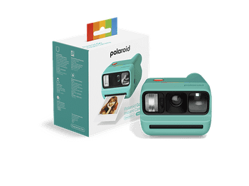 Cámara instantánea - Polaroid Go Gen 3, Espejo para Selfies, Autodisparador, Doble Exposición, Flash, Compatible con la película Go, Verde