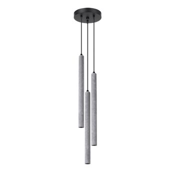 Lámpara de techo gris concreto alt. 117 cm
