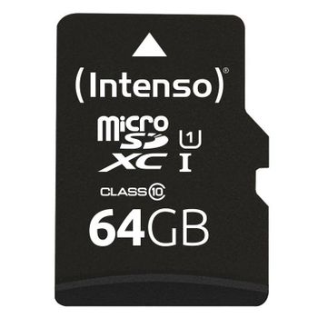 Tarjeta de memoria Intenso 3424490 64 GB MicroSD UHS-I Clase 10 U1 resistente
