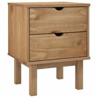 mesita de noche otta madera maciza de pino 45x39x57 cm vidaxl