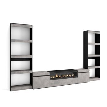 Muebles De Salón Para Tv, Conjunto De Muebles Comedor, 320x186x35cm, Para Tv Hasta 80