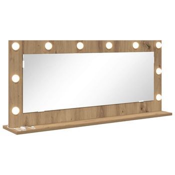 Espejo De Tocador Roble Artisan 100 X 45 X 18 Cm Rectangular Vidaxl