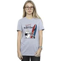 dc comics camiseta lets go surfing para mujer