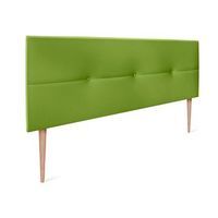 cabecero de polipiel con botones 150x105cm con patas camas 150 - verde