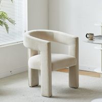 sillon escandinavo 1 plaza en terciopelo beige