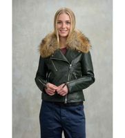 blauer para mujer 25wbldl01340 cazadora de cuero con piel cherry negro xs casual