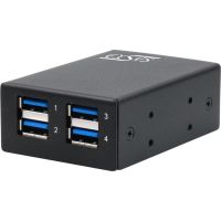 hub exsys 4 puertos 5 gbits modelo ex-11240hms con montaje industrial