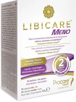 Libicare Meno 30+30 Cápsulas para Menopausia