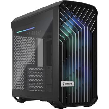 Fractal Design Torrent Compact RGB TG Light Tint Midi Tower Cristal Templado USB 3.2 Negra