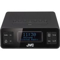 jvc ra-d38-b dabfm clock radio - black black