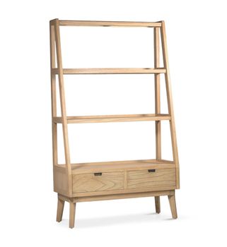 Librería de madera beige anch. 100 cm