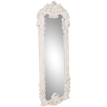 Espejo De Madera Blanco 66x3x154 Cm
