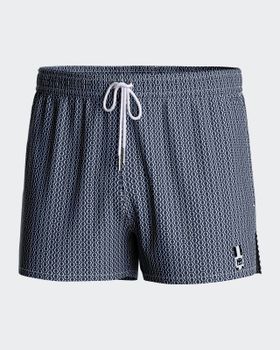 Banñador Short corto con estampado geométrico