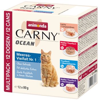 animonda Carny Ocean 12 x 80 g - Pack mixto (4 variedades)