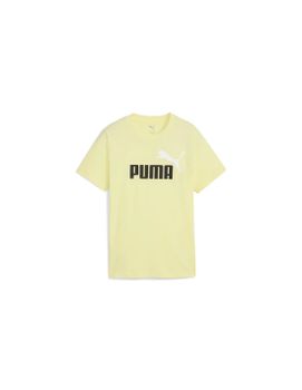 Camiseta Puma Essentials 2 Color No.1 Log Infantil Amarillo