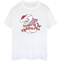 dessins animes camiseta holiday fun para mujer