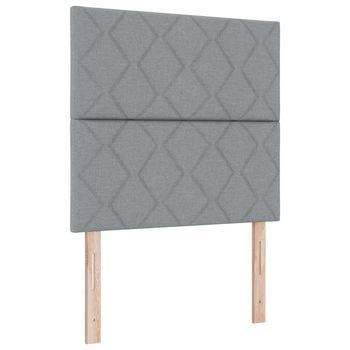Cama Tapizada 193x123x128 Cm  - Gris