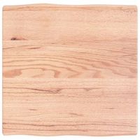 tablero mesa  tablero escritorio madera tratada borde natural marron 60x60x2-4 cm