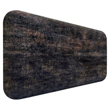 Dhome Cabecero Tapizado Liso Redondeado Tejido Luxury Para Pared Acústicos Cabeceros Absorbentes Cabezal Cama Dormitorio (luxurious Black, 95cm)