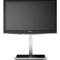 sonorous pl2700-blk cantilever 600 mm tv stand - black  silver black