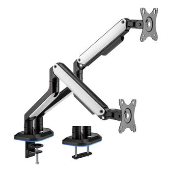 Aisens Soporte de Mesa RGB Gaming Contrapeso Giratorio e Inclinable para Monitor/TV 9Kg de 17-32
