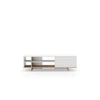 mueble para television celia con puerta y huecos funcionales