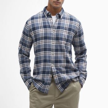 Barbour Fallbay Tailored Fit Checked Brushed Cotton Shirt - XXL