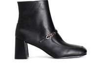 botin de mujer de napa con hebilla black