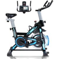bicicleta estatica magnetica con pantalla lcd y soporte tablet - bici spinning fitness casa