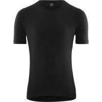 fohn mens merino short sleeve base layer 200 black