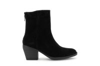 botines de ante con cremallera black 37