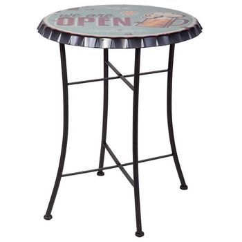 Mesa De Metal Azul 60x75 Cm