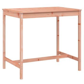 Mesa De Jardín | Mesa De Exterior Madera Maciza Douglas 121x82,5x110 Cm