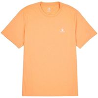 converse tops y camisetas t-shirt go-to embroidered star chevron 100 coton para mujer