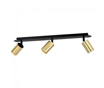 Regleta de focos tao negro/oro 3 luces marca wonderlamp