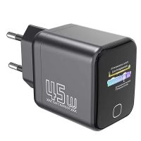 gan tech x45pro pd45w cargador usb pd de 1 puerto con pantalla inteligente aiusb-c pd30 qc pps ufcs cargador de par