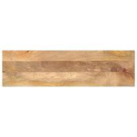 tablero de mesa rectangular madera maciza mango 100x30x25 cm vidaxl