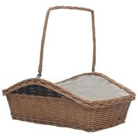 cesta para lena con asas sauce marron 615x465x58 cm vidaxl